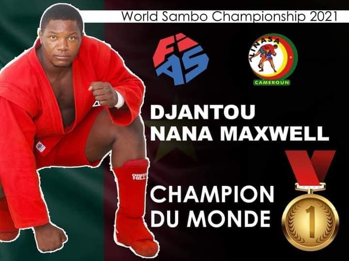 SPORTS: Le camerounais, Maxwell Djantou Nana sacré Champion du monde de Sambo.